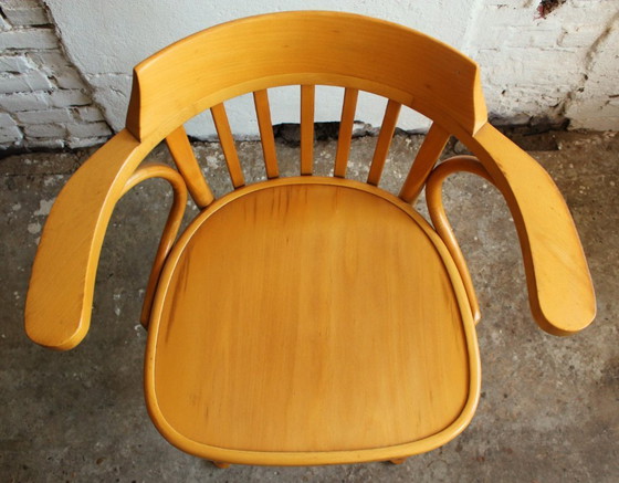 Image 1 of 2 chaises de bureau vintage en bois Thonet