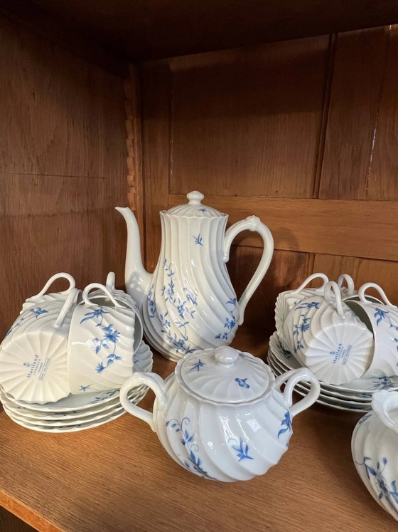Servizio da tavola e caffè in porcellana Haviland Limoges per 12, Stoviglie, Blu (foto 9 di 11)