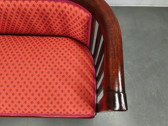 Image 1 of Josef Hoffmann Art Deco beukenhouten sofa, Weense Secession, jaren 1920