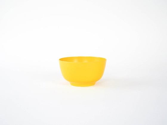 Image 1 of Bol amarillo, diseño danés, década de 1960, fabricante: Rosti