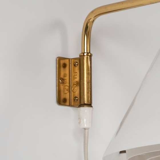 Lámpara de pared modelo 8182 de Falkenbergs Belysning, Suecia, años 60. Juego de 2 – Apliques, Brass (photo 9 of 9)