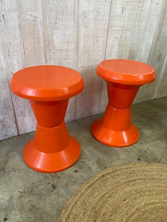 Image 1 of Pair of tam tam stools 1970