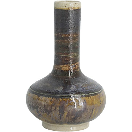 Vase vintage N°13 en grès de Gunnar Borg pour Höganäs Keramik, Suède 1960