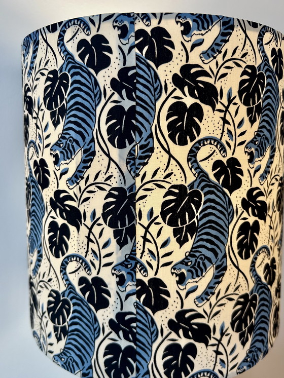 Image 1 of Wireless balcony lamp - upcycled unique piece with tiger shade