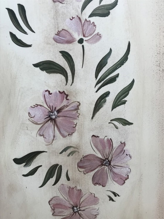 Armoire Double avec Motif Floral Peint à la Main (photo 13 of 14)