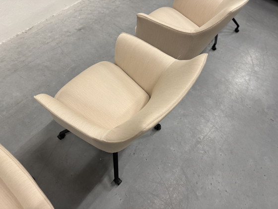 Image 1 of 4 Leolux Mara Twist dining chairs Kvadrat fabric