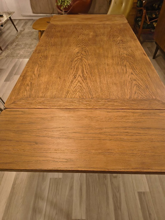 Image 1 of Table de salle à manger extensible des années 1950