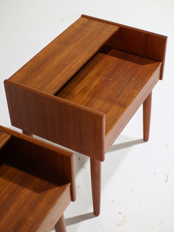 Image 1 of Set di comodini Melvin Mikkelsen in teak, stile vintage danese