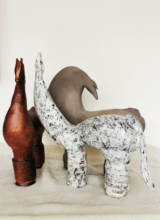Abstract horses