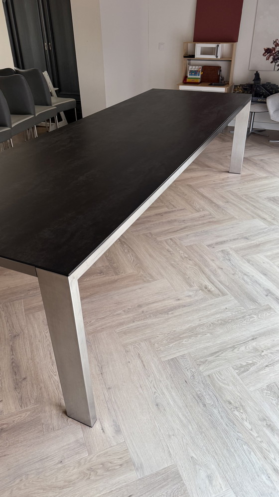 Image 1 of Tischplatte 300x100 Edelstahl/Keramik