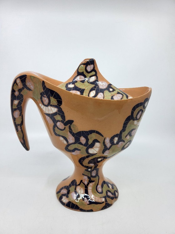 Ceramic Bowl by Gabrielle Mackiewicz, France, 1960, Black (photo 6 of 14)