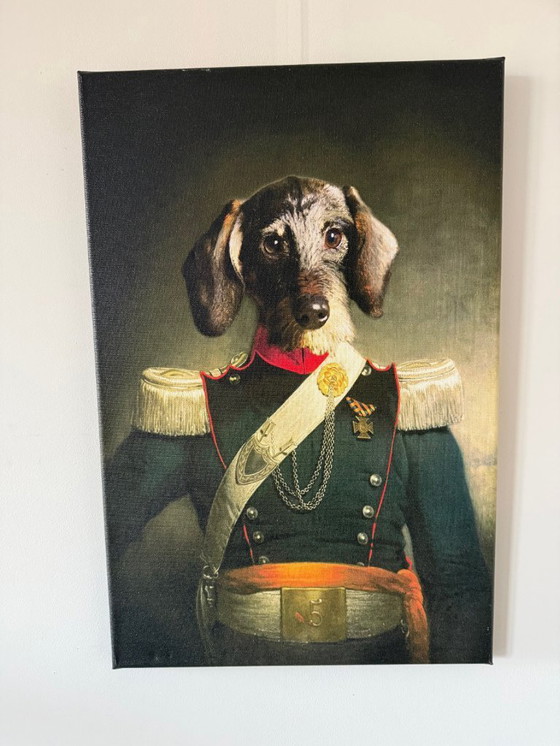 Image 1 of 8 retratos de perros en lienzo