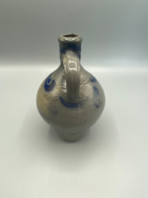 Westerwald Rhenish stoneware jug, globular body, brushed cobalt decoration – servies (photo 2 of 5)