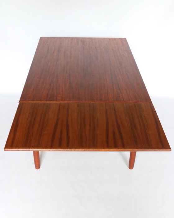 Image 1 of Vintage teak XL extendable dining table Danish design retro