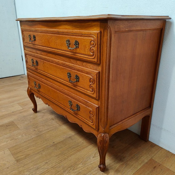 Image 1 of Cassettiera vintage in legno, comò, cassettiera, mobili da bagno