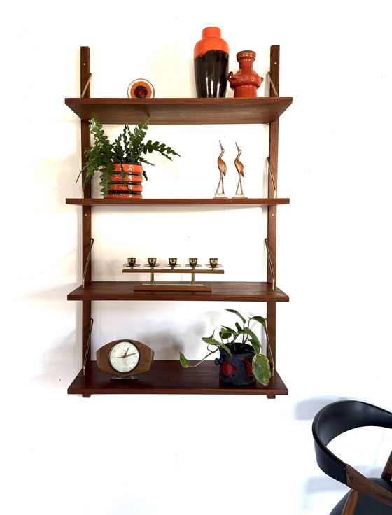 Image 1 of Sistema a parete vintage in teak, Poul Cadovius '60