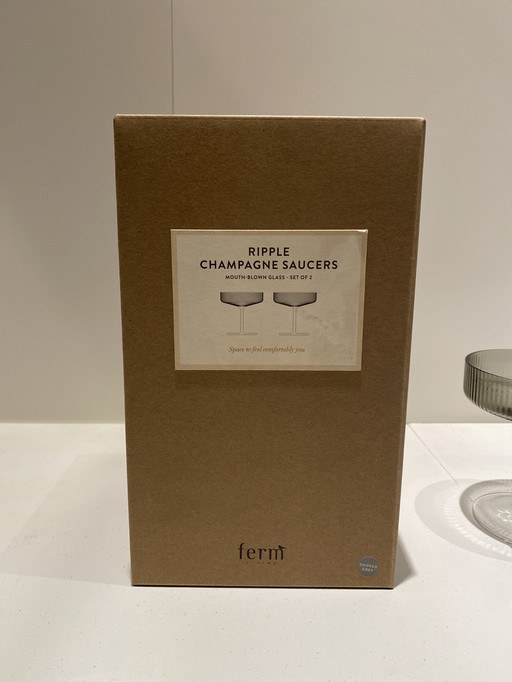 Ripple Champagne Schaaltjes Set van 2