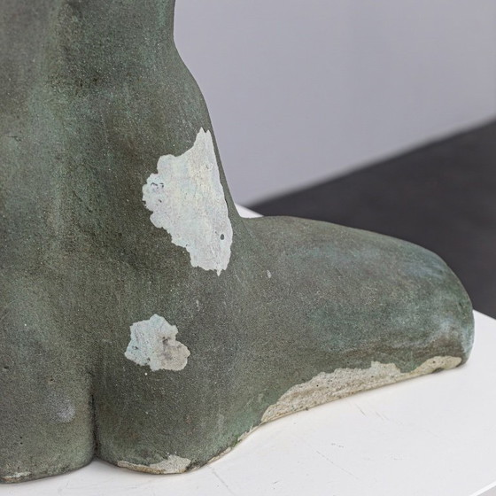 Image 1 of Betonnen sculptuur van een vrouwelijk torso van Francine Govers, Nederland, jaren 1990.