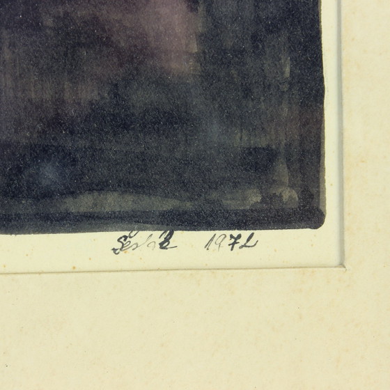 Image 1 of Conjunto de dos pinturas sobre papel, firmadas por Sestak en 1972