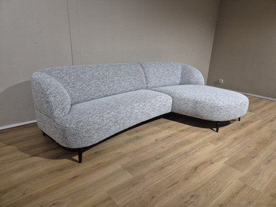 Image 1 of Montel Snake - Corner sofa - Gray - Black - Fabric - New