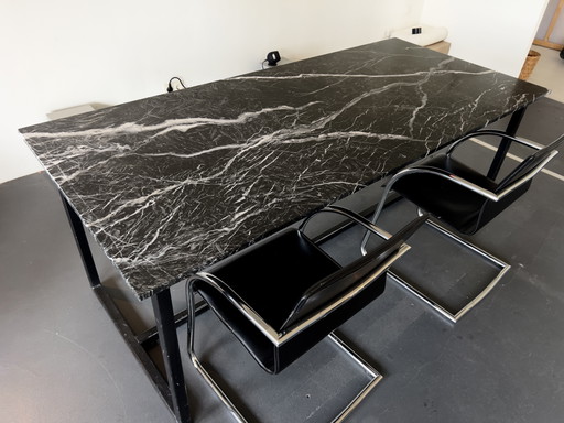 Black Marble Dining Table – eettafels, Metal