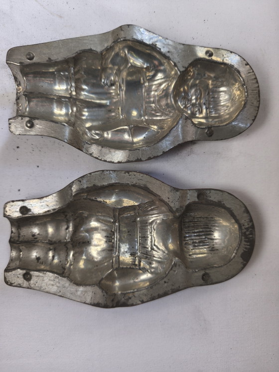 Image 1 of Complete lot of 4 antique designer chocolate molds