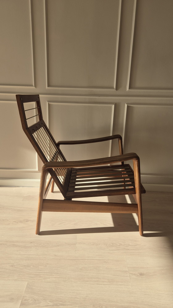 Image 1 of Vintage Danish Teak Lounge Chair – attrib. Arne Wahl Iversen – originele patina