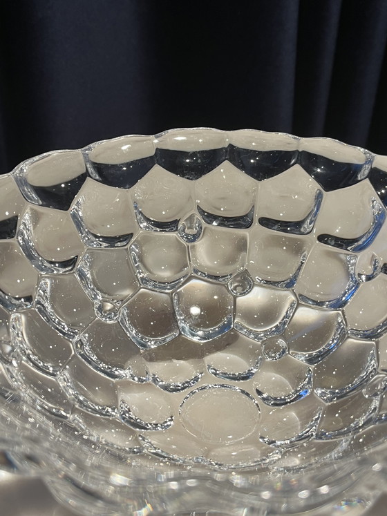 Image 1 of Ciotola vintage in cristallo Orrefors "Raspberry" - Anne Nilsson