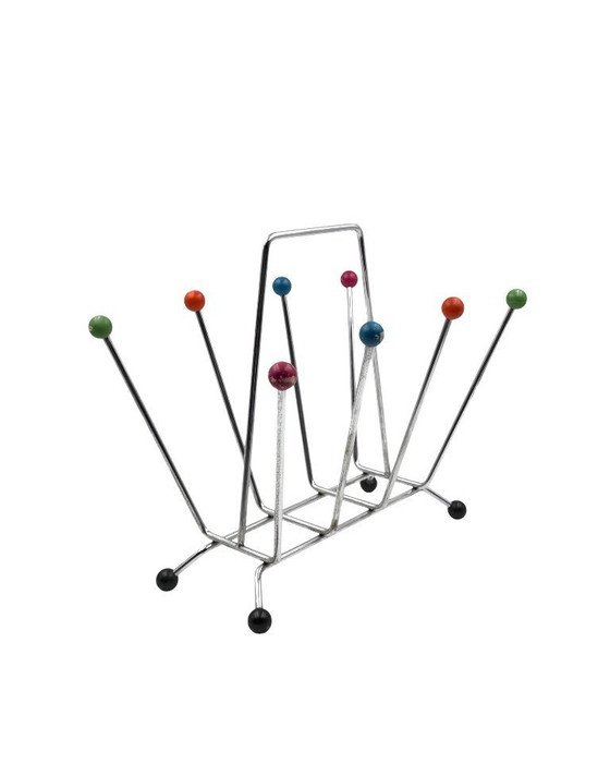 Image 1 of Revistero de estilo futurista, al estilo de Charles y Ray Eames, Italia, década de 1970.