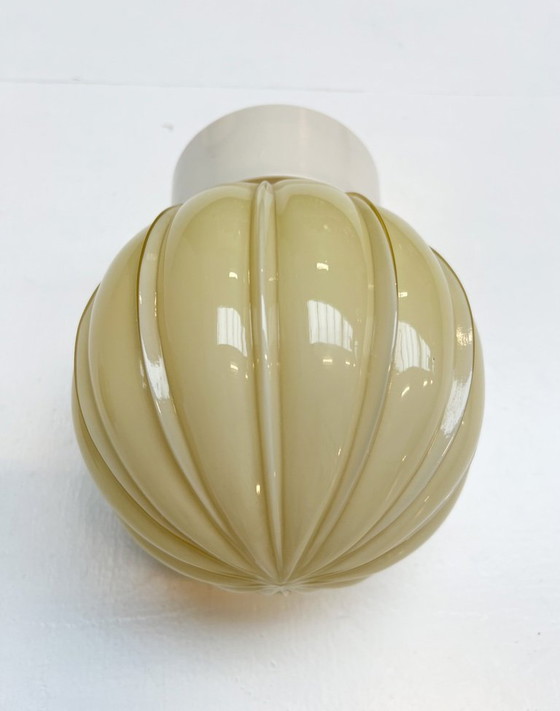 Image 1 of Lampada da soffitto a coste Art Déco di Thabur, anni '40