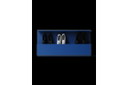NICHBA Shoe Box Shoe Rack 100 cm – Blue