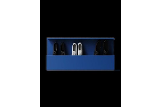 NICHBA Shoe Box Shoe Rack 100 cm – Blue – Wardrobes, Metal (photo 2 of 5)