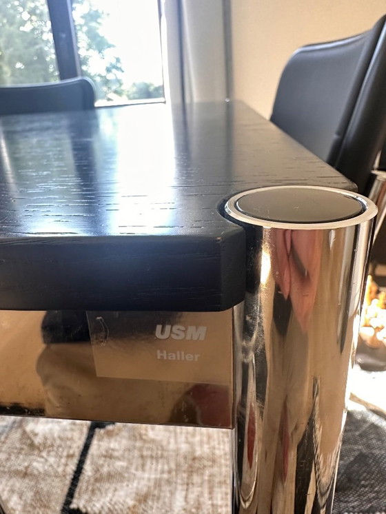Image 1 of USM Haller black table 200 x 100