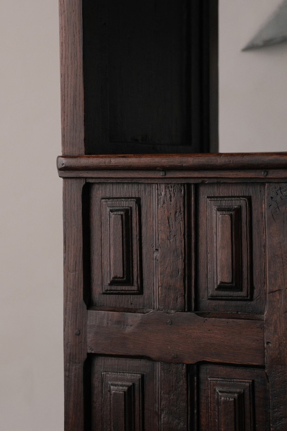 Renaissance eiken troonzetel, Fauteuils, Hout, Bruin (foto 3 van 10)