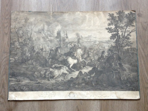 Grabado/Impresión: Captura de Thionville por el duque de Enghien (Gran Condé) el 10 de agosto de 1643.