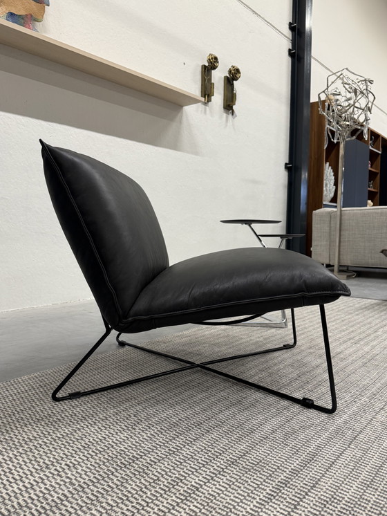 Image 1 of Jess Design Fauteuil Earl Cuir Bonanza noir