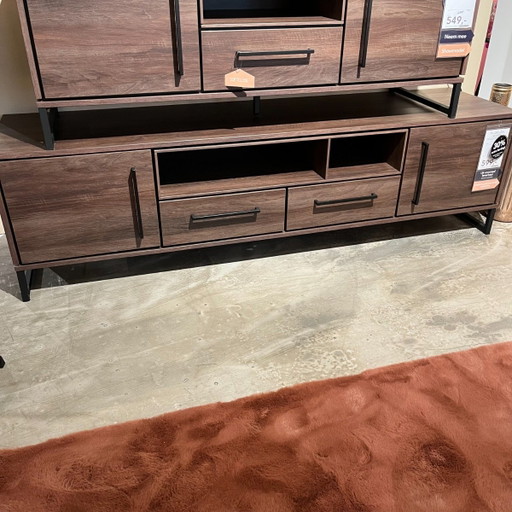 Scuro Dark almond decor 182cm – Pronto Wonen, tv meubelen, Wood