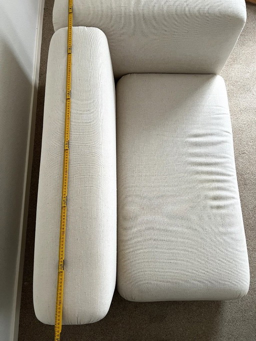 Vintage 1960s sofa - white fabric