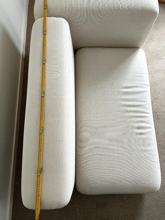 Image 1 of Vintage 1960s sofa - white fabric