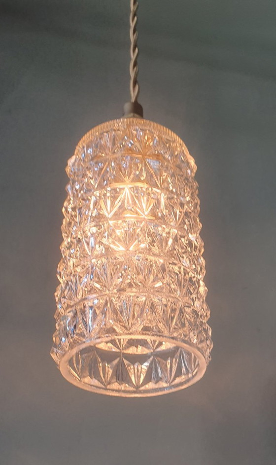 Vintage Getextureerde Hanglamp Midcentury Design. – Hanglampen, Brass (photo 5 of 12)