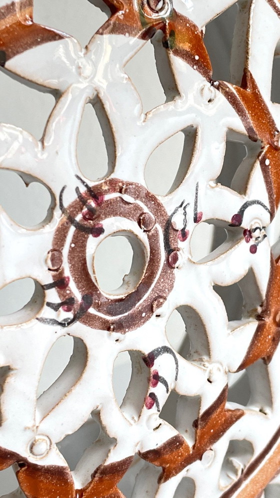 Image 1 of Lámpara de pared de terracota esmaltada artesanal en el centro de Burdeos