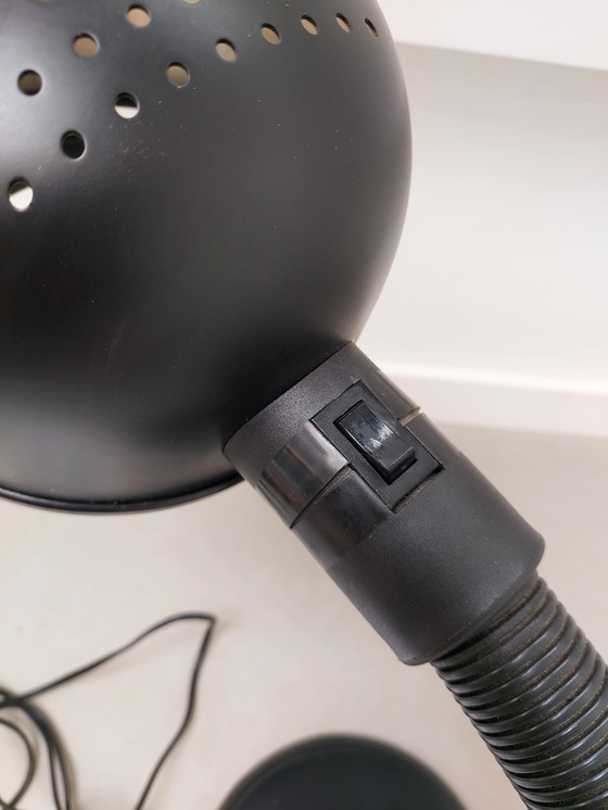 Image 1 of Vintage Space Age ALDA zwarte zwanenhals bureaulamp 
