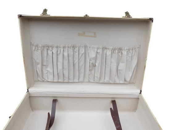 Image 1 of Valigia Art Déco in pergamena e pelle vintage