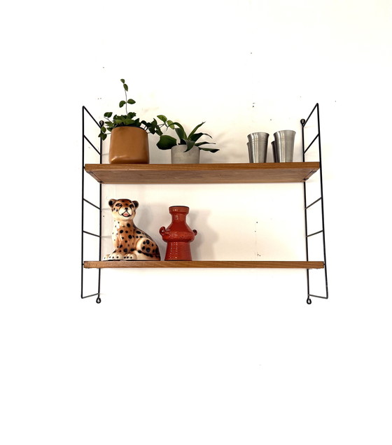 Image 1 of Étagère murale vintage en teck, WHB Allemagne '60