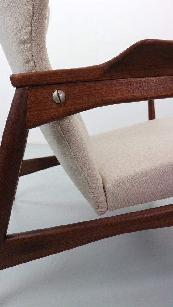 Image 1 of Sillón danés ajustable con respaldo alto en teca, de Ib KOFOD LARSEN