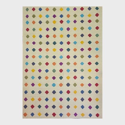 Tapiz de lana y algodón hecho a mano: estilo 'Opium 2000' de Damien Hirst – vloerkleden en tapijten, Wool