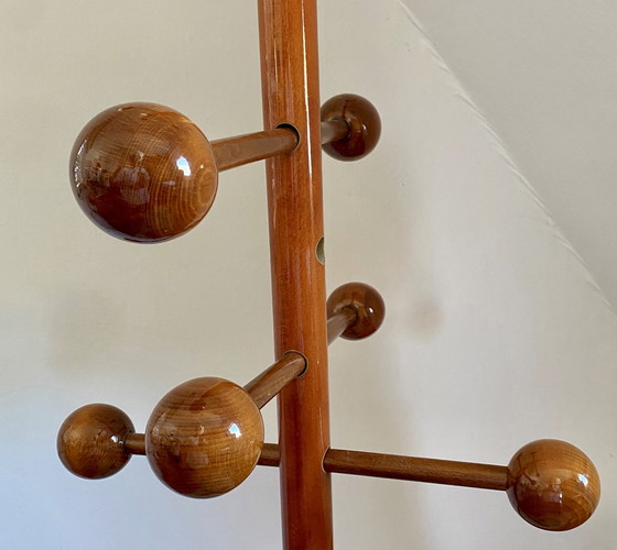 Image 1 of Atomic Wood Garderobenständer Garderobe Sputnik Postmoderne 60er 70er Space Age