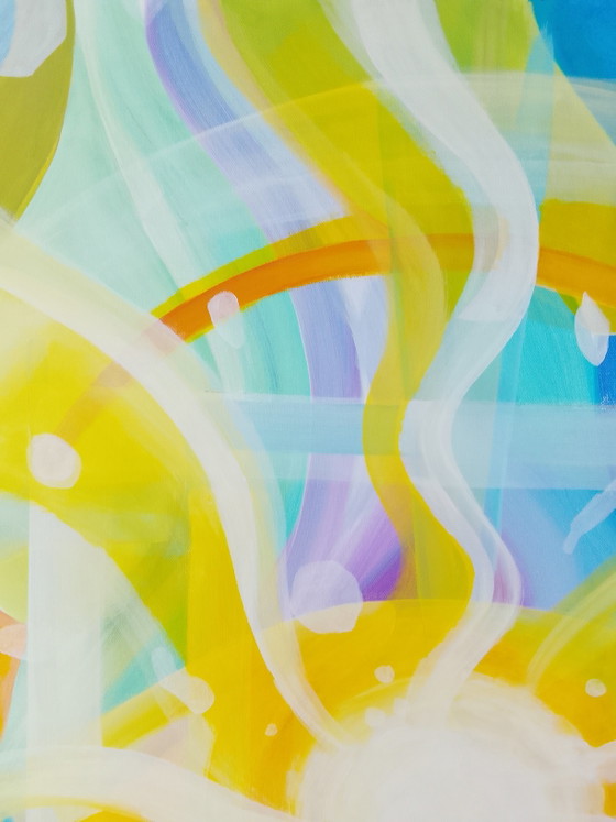 Image 1 of Peinture acrylique « Solaris » 100x100cm