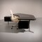 T96 directiehoekbureau in zwart gelakt hout, ontworpen door Osvaldo Borsani voor Tecno, jaren 1950. – Leather (photo 8 of 17)
