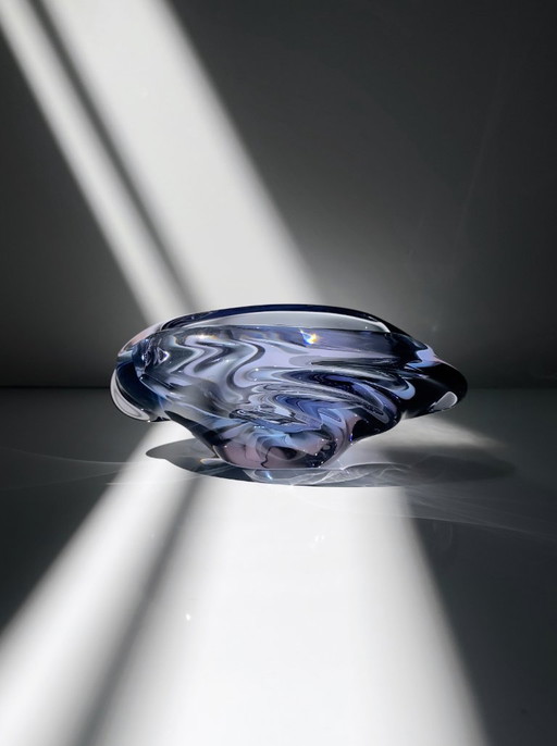 Jaroslav Beránek para Škrdlovice “Andromeda” Cenicero artístico de vidrio n.° 5637, 1956 – schalen, Glass